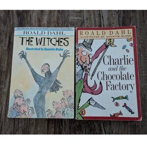 *Book Ads 4/$16* Ronald Dahl Books The Witches & Charlie & the Chocolate Factory